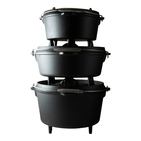 The windmill dutch oven 4,5 qt kookpan (zwart, ø 25.5 cm | 3.8 liter)