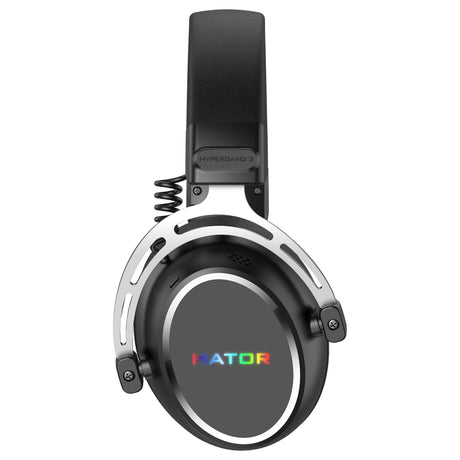 Hator hypergang 3 usb over-ear gaming headset (zwart, rgb, 7.1 virtual surround, usb bluetooth)