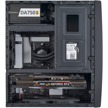 Silverstone SST-GD11B HTPC kryt (černý | 2x USB-A | 1x USB-C)
