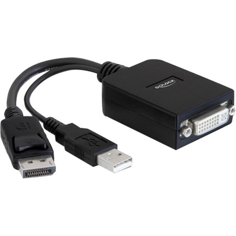 Delock adapter displayport > dvi-i (svart, + usb (23 cm), aktiv)