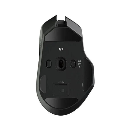 Mchose g7 gaming mouse (black, 12,000 dpi, 2.4 ghz bluetooth usb-c)