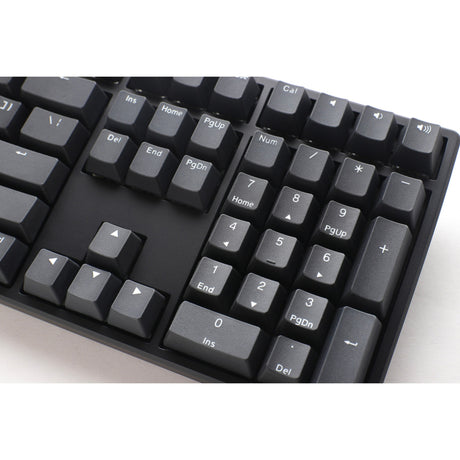 Ducky Origin Phantom Black Mechanical Keyboard (Black, US layout (QWERTY), Cherry MX Speed Silver, 100%, hot-swap, PBT double-shot keycaps)