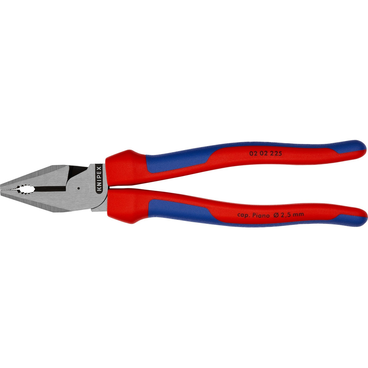 Knipex high leverage combination pliers 225 mm (red blue)