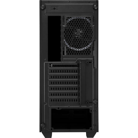 Sharkoon rgb osvětlený 100 midi věžový kryt (černý | 3x usb-a | rgb | okno)