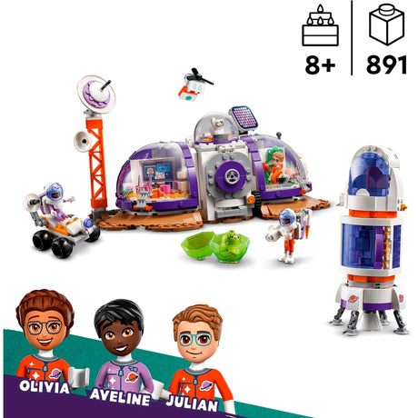 Lego Frënn - Mars Raumbasis a Rakéitebau Spillsaachen (42605)