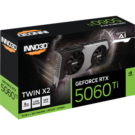 Inno3d n506t2-08d7-193075n geforce rtx™ 5060 ti 8GB twin x2, 8 GB, GDDR7, 128-bit, 650 W