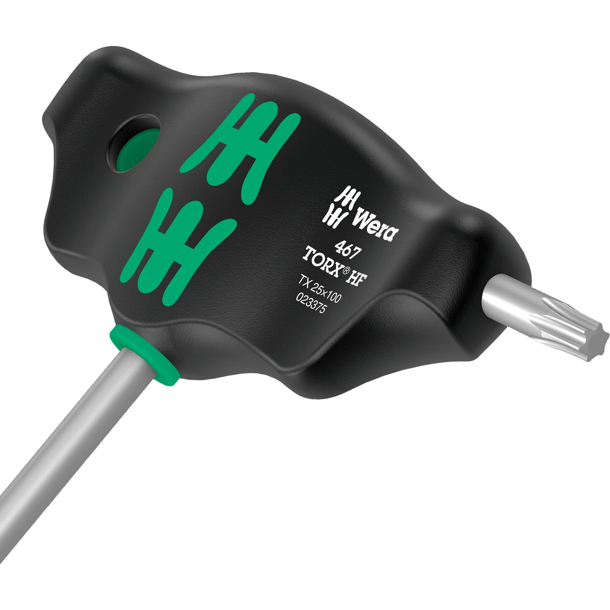 Conjunto Wera 467 7 torx hf 1 chave de fenda Phillips + rack, 7 peças (preto verde, com função de retenção)