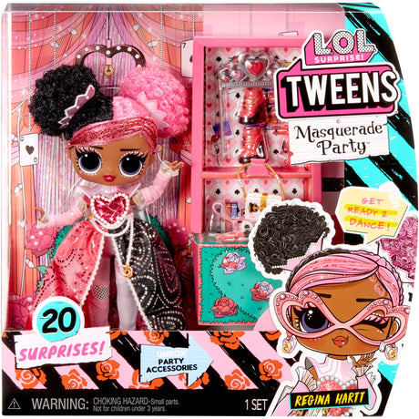 Mga siamsaíocht l.o.l. doll masquerade tweens iontas - doll briseadh croí ríoga
