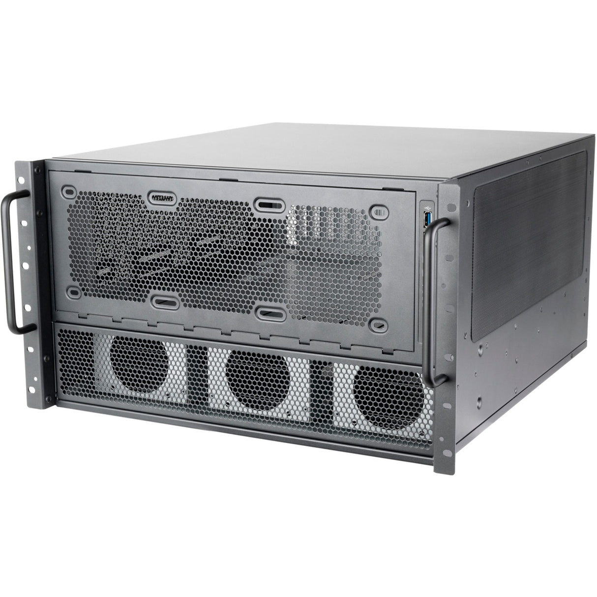 Silverstone rm600 rack behuizing (zwart)