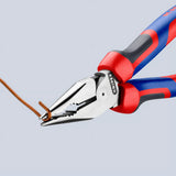 Alicate combinado de oficina Knipex 08 22 185 185 mm
