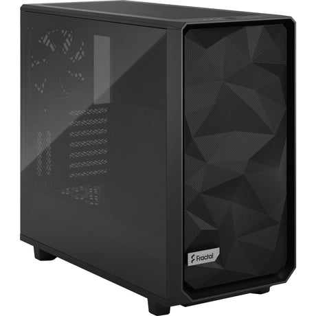 Fractal design meshify 2 lys herdet glass midi tårnhus (svart | 2x USB-A | 1x USB-C | vindu)