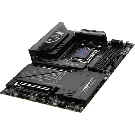 MSI MPG X870E Carbon WiFi Socket AM5 Motherboard (RAID, 5Gb-LAN, 2.5Gb-LAN, Wi-Fi 7, BT, Sound, ATX)