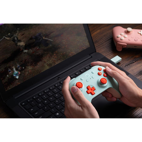 8bitdo ultimate 2c brezžični igralni plošček (mint oranžna)