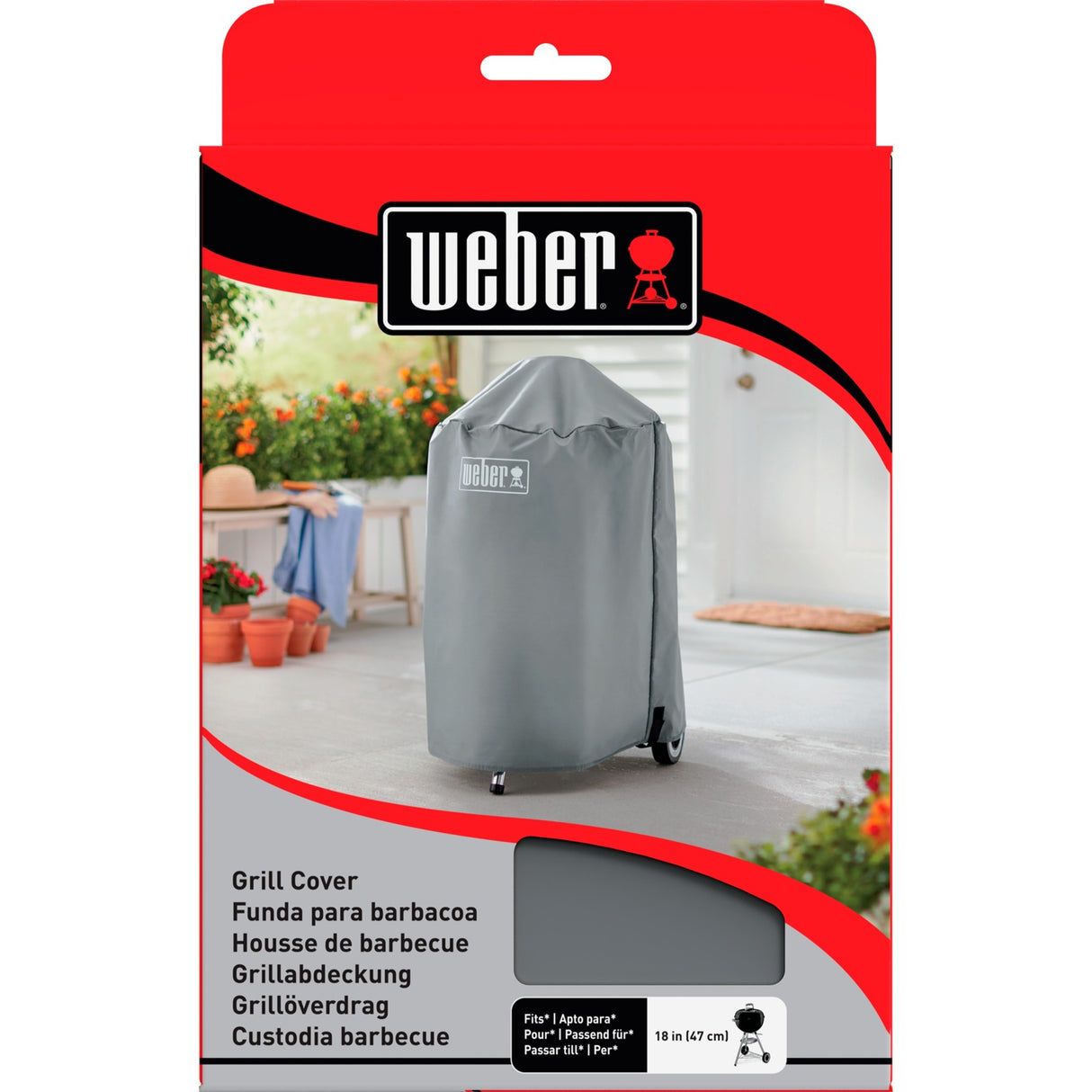 Clúdach barbeque Weber - barbeques gualaigh le clúdach cosanta 47 cm