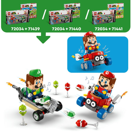 Lego Super Mario 72034 Mario Kart Baby Mario vs Baby Luigi