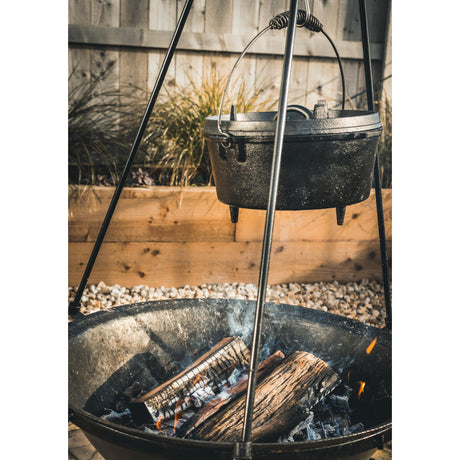 The windmill dutch oven 4,5 qt kookpan (zwart, ø 25.5 cm | 3.8 liter)