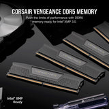 Corsair vengeance 32 gb ddr5-6400 (2x 16 gb) werkgeheugen (zwart, cmk32gx5m2b6400c32, xmp)