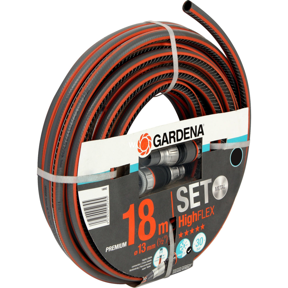 Hadice Gardena comfort highflex 13 mm (1 2 ) (šedá oranžová, 18062-20, 18 m)