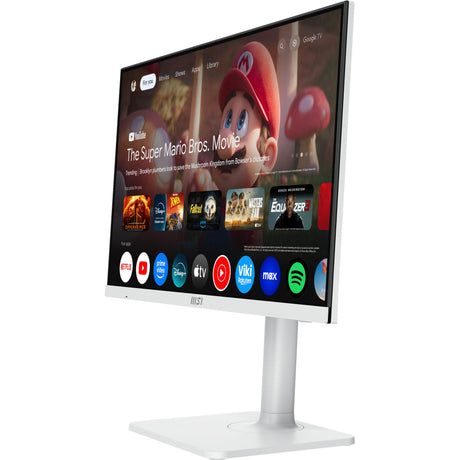 Msi modern md272upsw 27 4k uhd monitor (white, hdmi, displayport, 2x usb-a, usb-c, wi-fi 5, bt, rj-45)