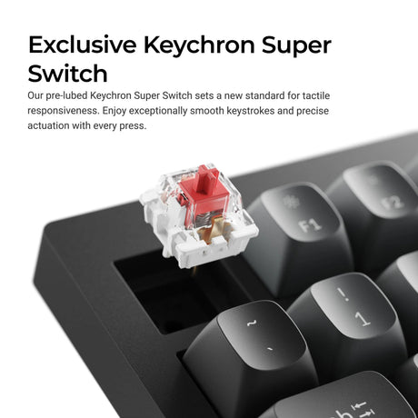 Keychron V1W-D3 8K QMK Wired Custom Mechanical Keyboard (black, US layout (QWERTY), Super Brown, 75%, RGB LEDs, double-shot PBT, hot-swap, 8K, knob)