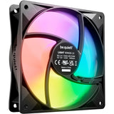 Be quiet! light wings lx pwm rgb case fans (black, 3 pieces, 120 x 120 x 25 mm)