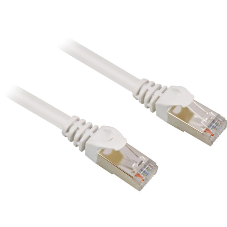 Sharkoon Netzkabel SFTP, RJ-45 mat Cat.6 (wäiss, 1,5 Meter)
