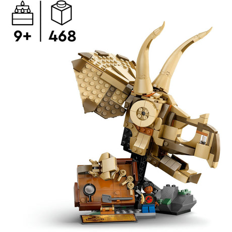 Lego Jurassic World Fossiles de dinosaures : Crâne de tricératops - 76969