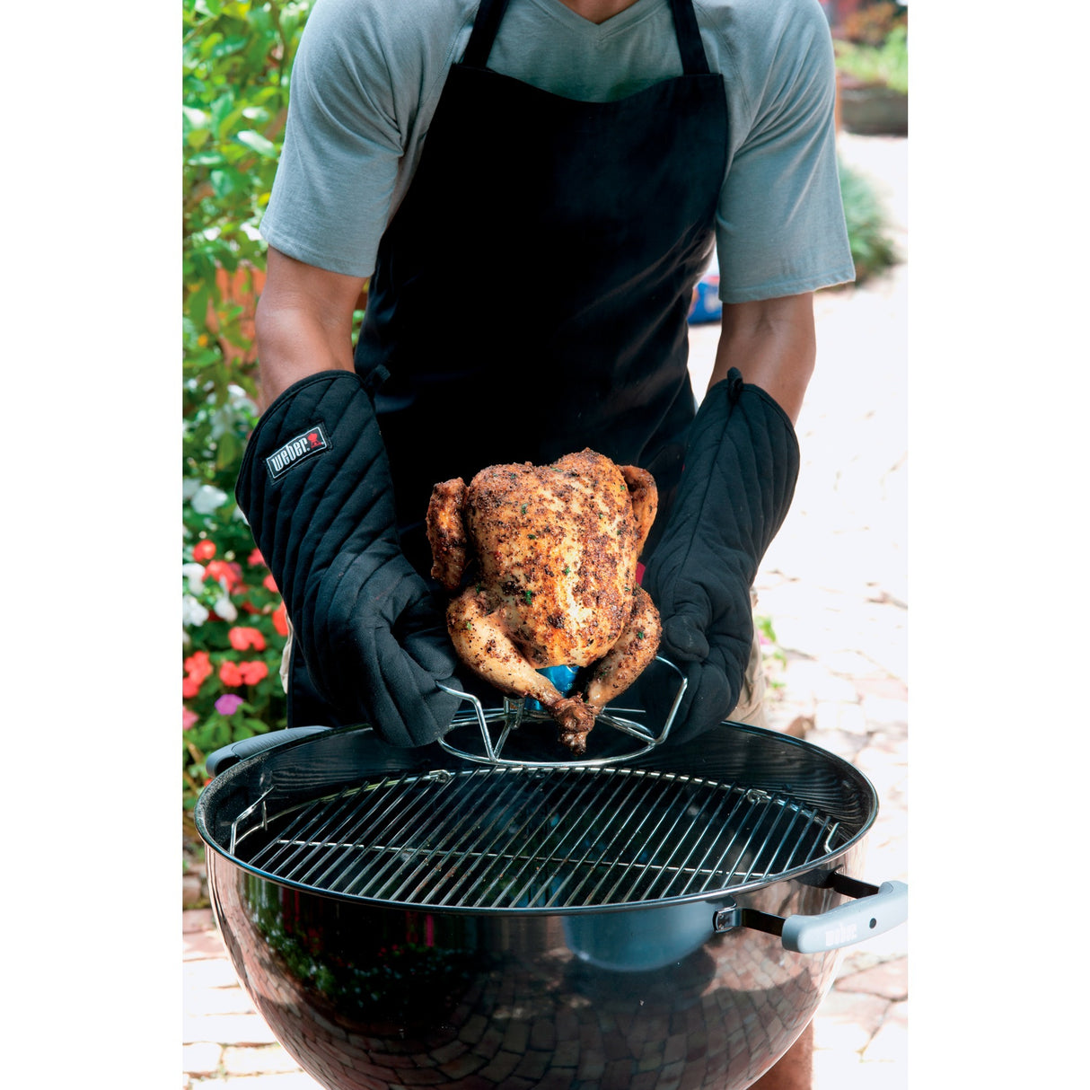 Weber poultry steamer poultry holder (silver)