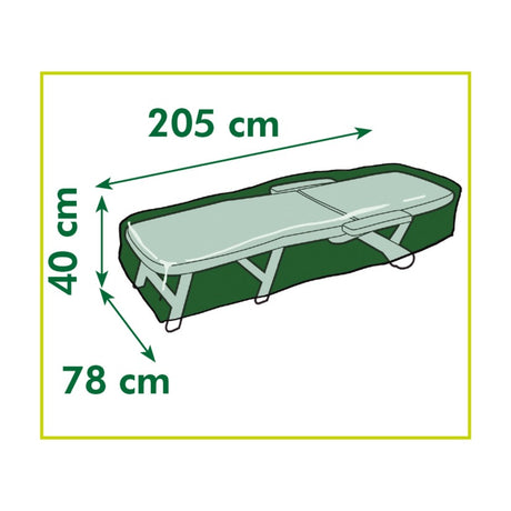 Nature Garden Furniture Cover for Deckchair (Grey, 6030607)