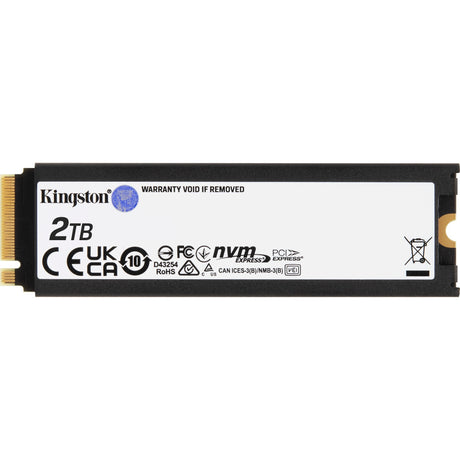 Kingston Fury Renegade s chladičem 2 TB SSD (černý, Sfyrdk 2000g, PCIe 4.0 NVMe, M.2 2280)