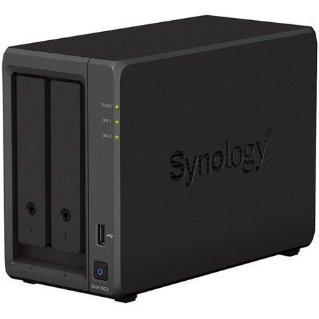 Synology dva1622 nettverksvideoopptaker (svart, 2x 3,5 HDD-spor)