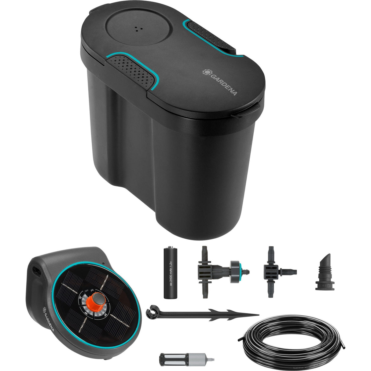 Gardena AquaBloom Water Reservoir Set Irrigation Control (Grey, 13301-20)