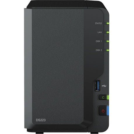 Synology DiskStation DS223 NAS (black, 1x 1GbE LAN, 3x USB 3.2 Gen 1)