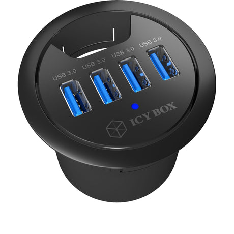 Icy box ib-hub1403 USB hub (černý, 4x USB 3.0)