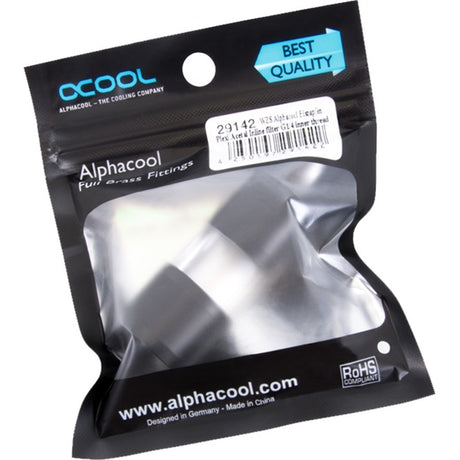 Alphacool Eiszeit acryl acetal inline filter G1/4 inner thread (black transparent)