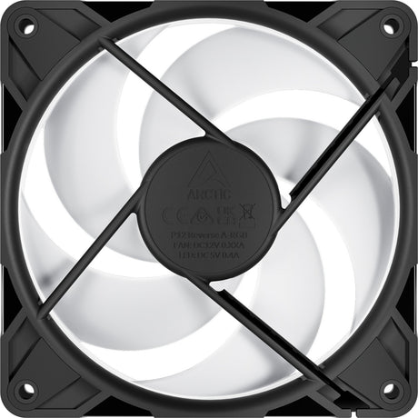 Arctic P12 Pro ARGB Reverse Case Fan (Black, 120 x 120 x 27 mm, PWM)