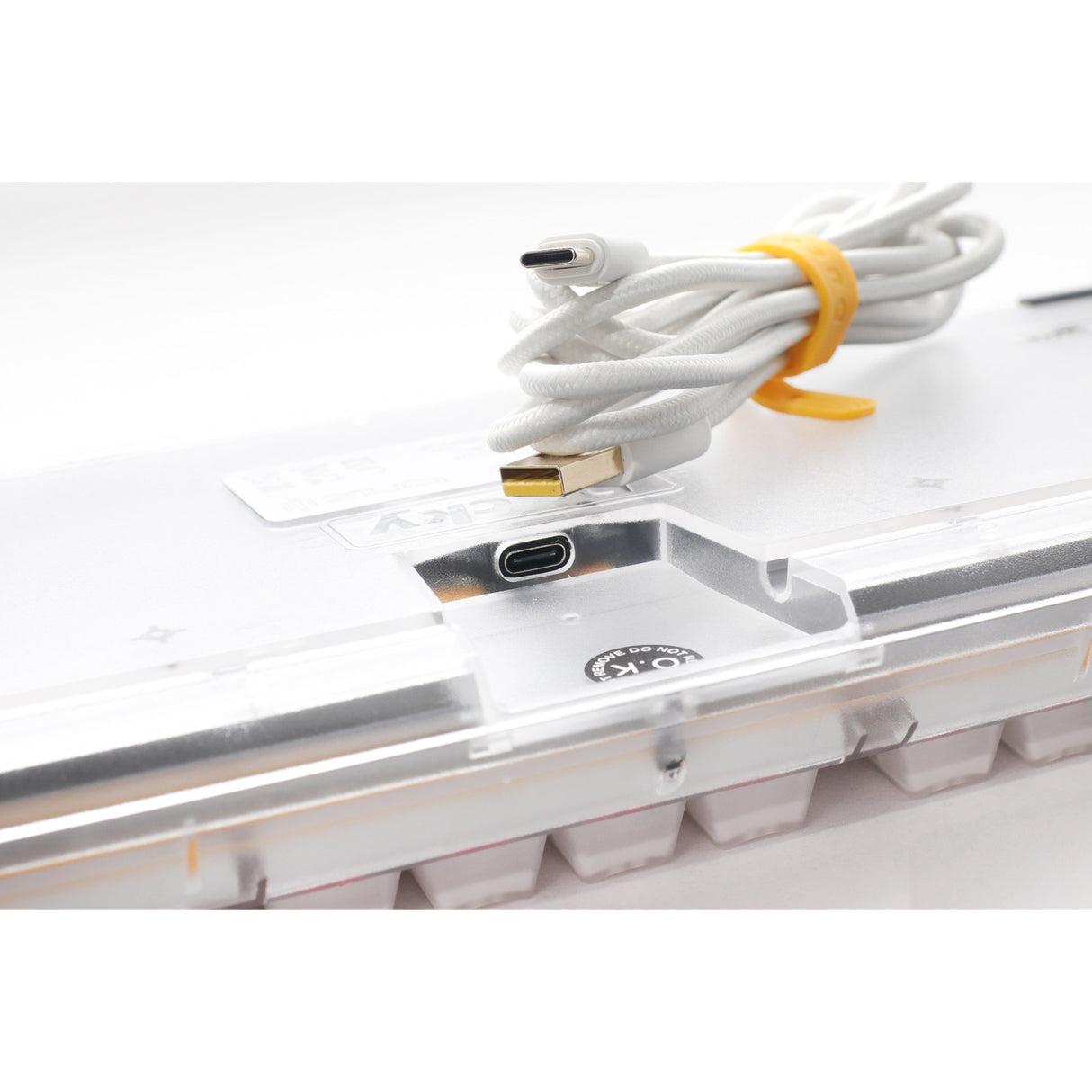 Ducky One 3 Aura White, keyboard (white, US layout, Cherry MX Speed Silver, ABS double shot, hot-swap)