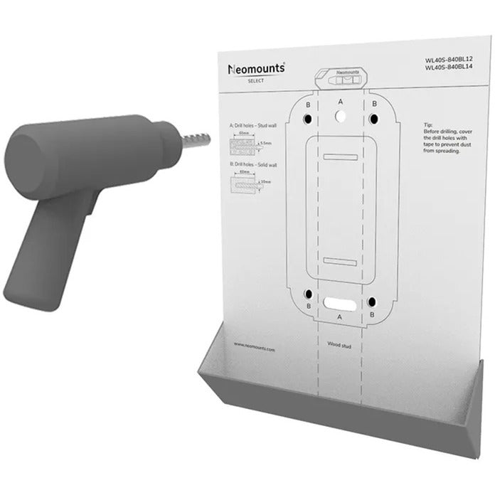 Neomounts wl40s-840bl14 select tv wall mount standard (black)