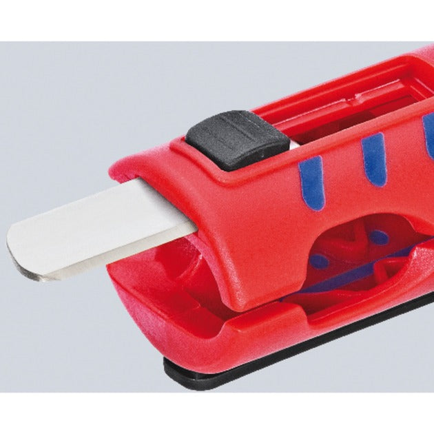 Knipex Universal Cable Stripper 1685125SB Cable Stripping and Dismantling Tool (Red/Blue)
