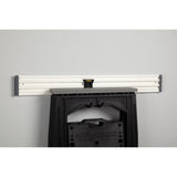 Stanley track wall - universal hook large holder (black)