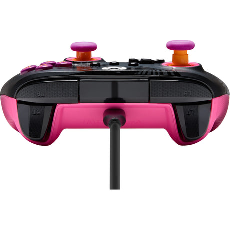 Powera Advantage plus przewodowy kontroler dla Xbox Series x|s - palmy w świetle księżyca (różowy, Xbox Series x|s, Xbox One, PC)