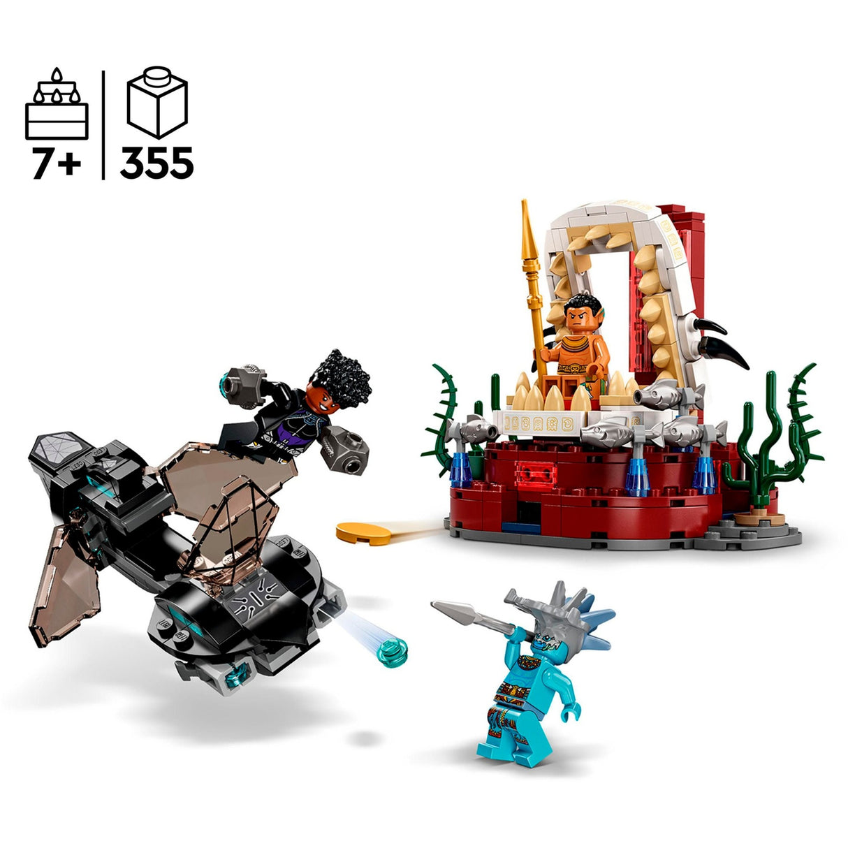 Lego marvel - koning namor’s troonzaal constructiespeelgoed (76213)