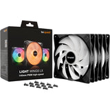 Be quiet! light wings lx pwm high-speed rgb case fans (black, 3 pieces, 140 x 140 x 25 mm)