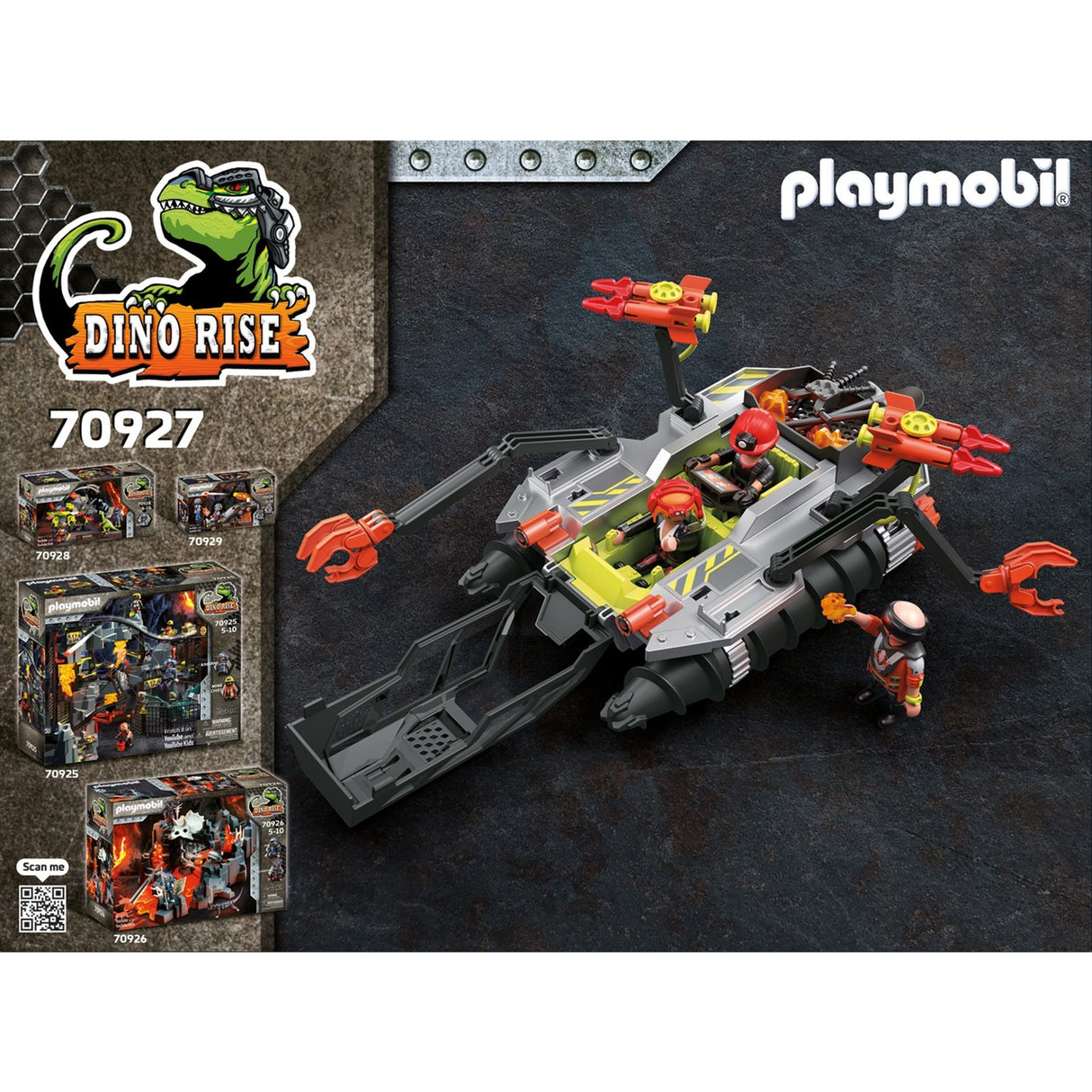 Playmobil Dino Rise - Comet Corp. Sloopboor Construction Toy (70927)