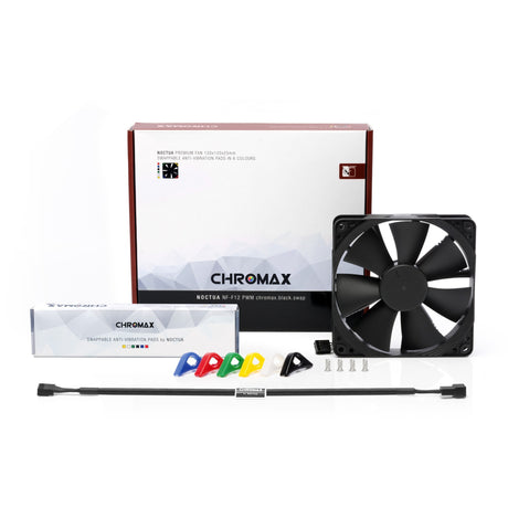 Noctua nf-f12 pwm chromax.black.swap Case Fan (schwaarz, 120 x 120 x 25 mm)