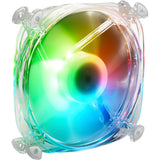 Sharkoon Shark Disc PWM RGB Case Fan (Transparent, 120 x 120 x 25 mm)