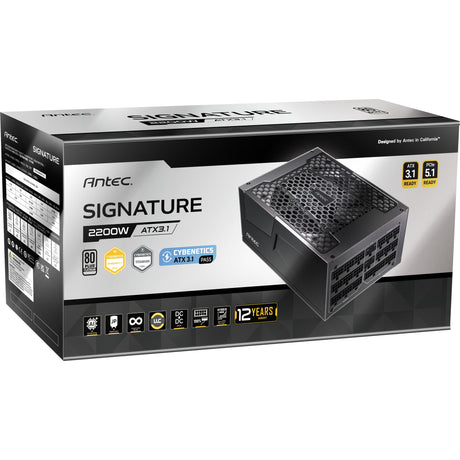 Antec Signature 2200 Platinum atx3.1 modułowy zasilacz 2200 W (czarny, 2x 12v-2x6, 6x pcie)