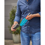 Gardena cleansystem bicycle brush, for bicycles, trailers and prams washing brush (grey turquoise, 18848-20)