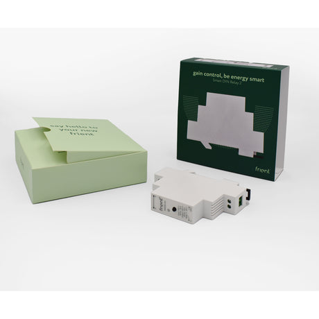 Frient smart DIN relay (light gray, Zigbee)
