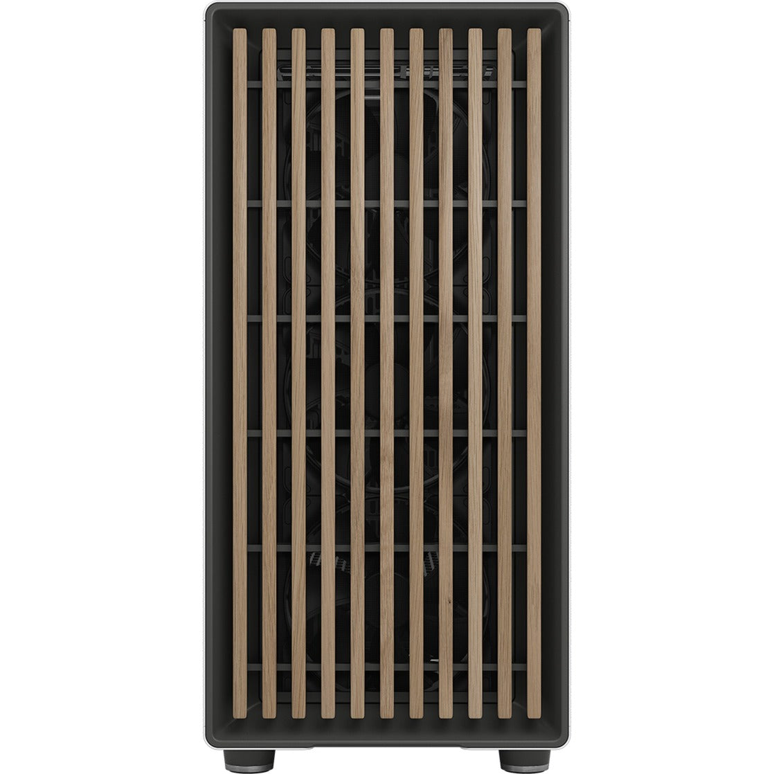 Fractal design north xl midi tower housing (white wood color | 2x USB-A | 1x USB-C | tempered glass)